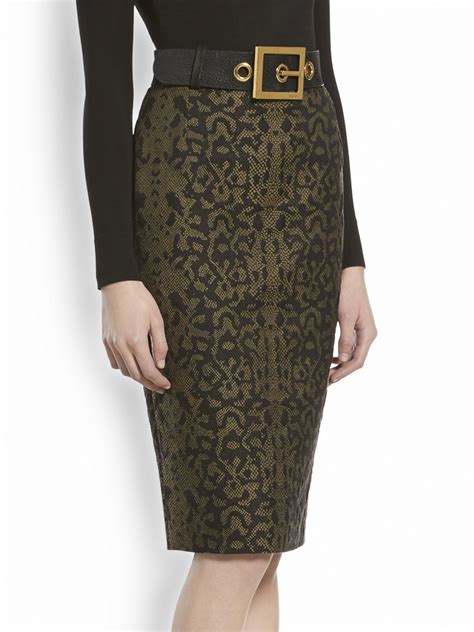 gucci pencil girls skirts|gucci multicolor skirt.